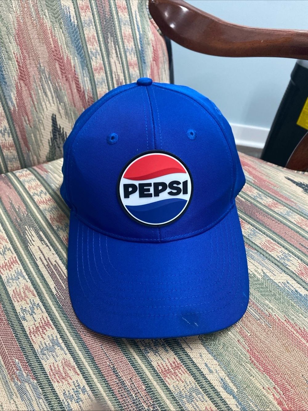 Pepsi Royal Blue Logo Cap with Red, White and Blue Patch